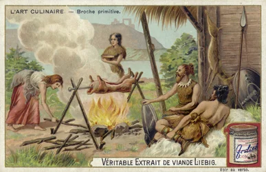 Primitive spit roast